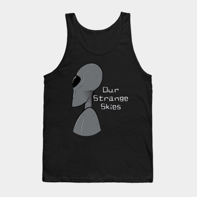 Our Strange Skies Alien Profile Tank Top by Our Strange Skies